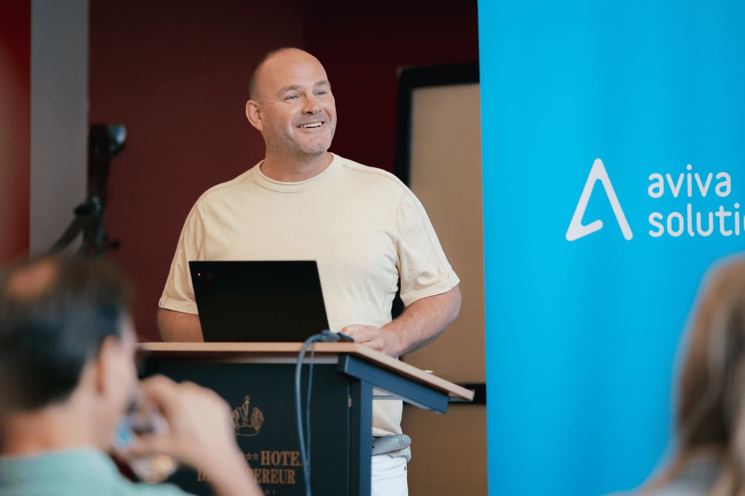 Bart giving a presentation
