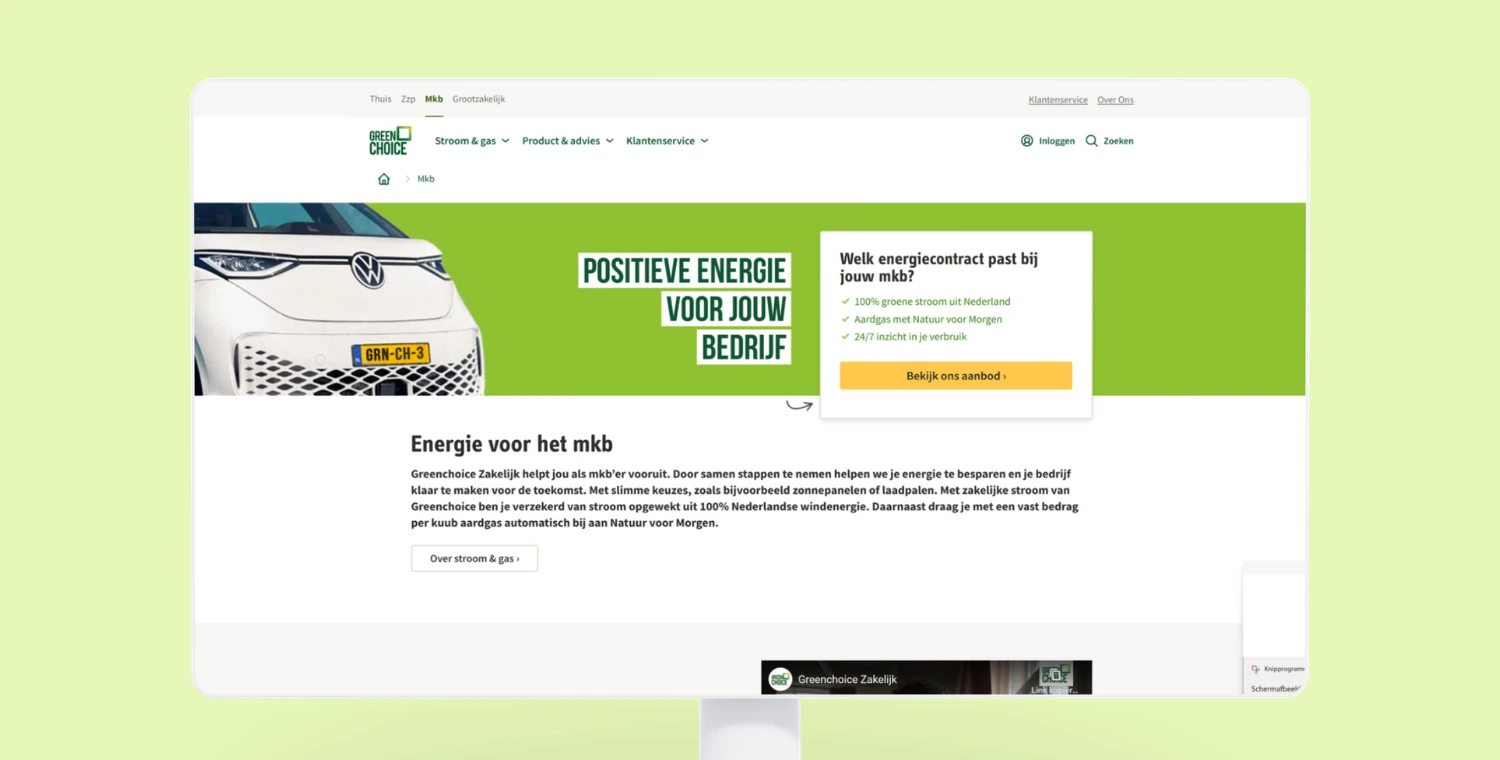 De nieuwe MKB Funnel van Greenchoice