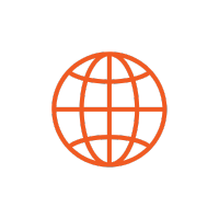 Een icoon van een internet globe