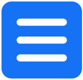 Hamburger menu knop