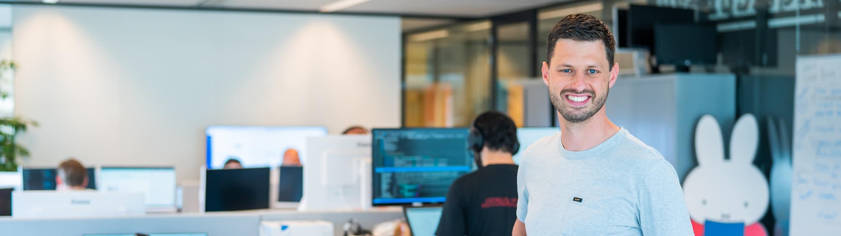 Jochem Siegel, manager IT-development team bij Bruna.