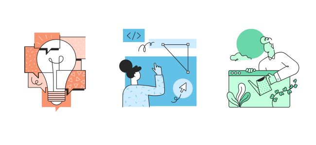 Onze aanpak: Think, Create, Evolve