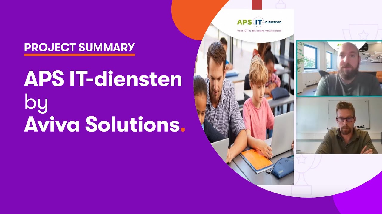 Michael van Dijk en Roel Kuik leggen uit waarom APS IT-Diensten uitgeroepen is tot Kentico Site of the Year 2022.