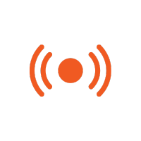 Het icoon voor live zijn.