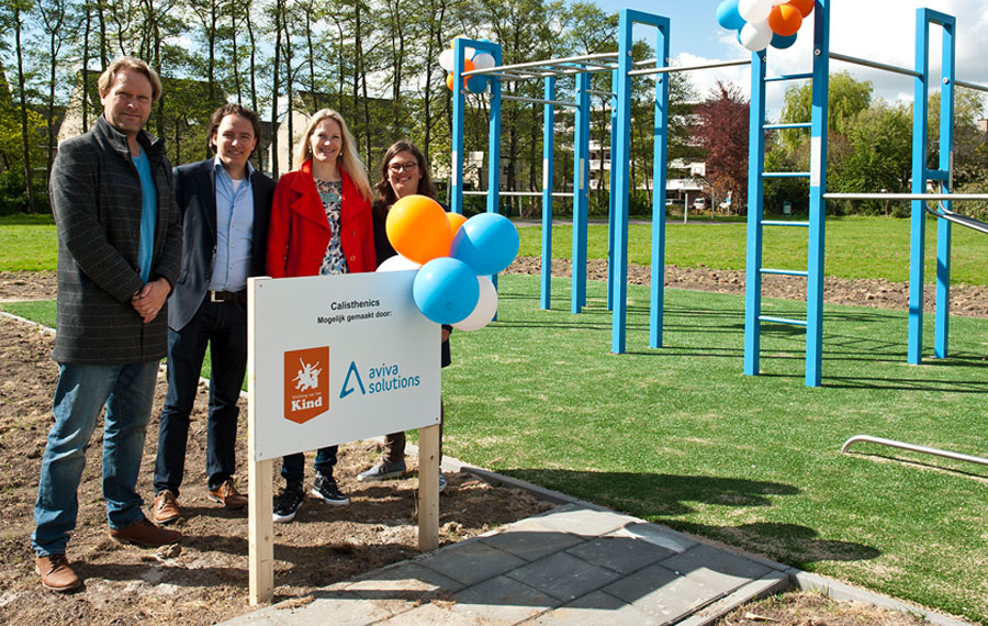 Opening calistheicsplein door Aviva