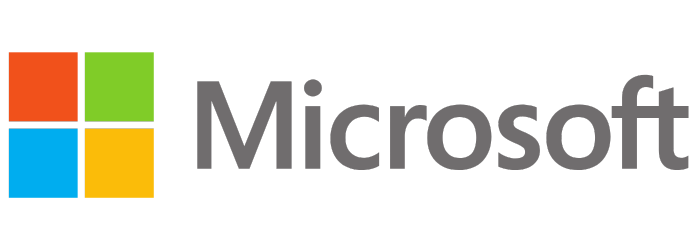 Het logo van Microsoft.